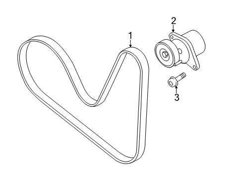 2025 Volkswagen Jetta Belts & Pulleys - Belts Diagram 2