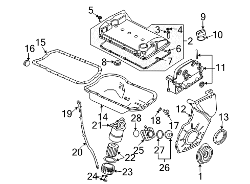 2003 Volkswagen Golf Engine Parts Diagram