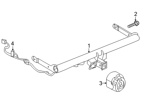 2025 Volkswagen Atlas Trailer Hitch Components