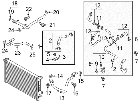 2013 Volkswagen Passat Hoses, Lines & Pipes Diagram 5