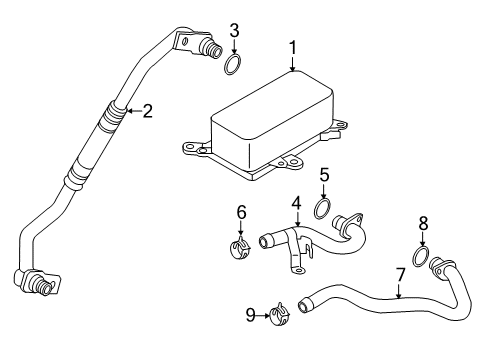 2013 Volkswagen Touareg Hoses, Lines & Pipes Diagram