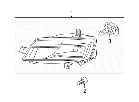 2015 Volkswagen Golf SportWagen Bulbs Diagram