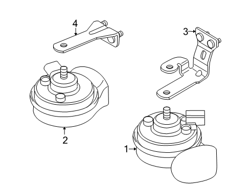 2013 Volkswagen Eos Horn Diagram