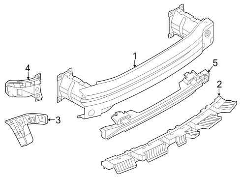 2025 Volkswagen Taos Bumper & Components - Rear Diagram