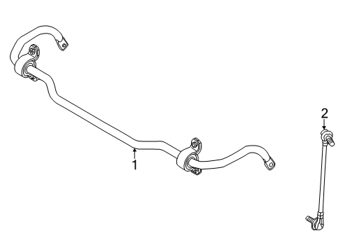 2025 Volkswagen ID. Buzz Stabilizer Bar & Components Diagram 2