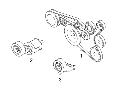 2006 Volkswagen Beetle Belts & Pulleys Diagram