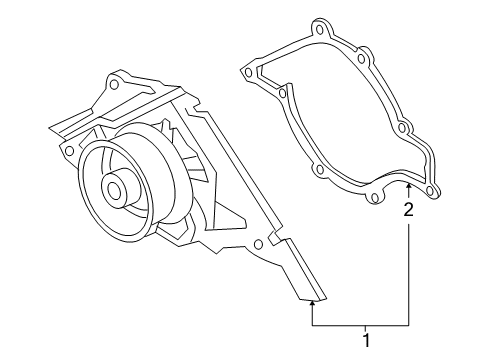 2007 Volkswagen Touareg Water Pump - Belts Diagram 5
