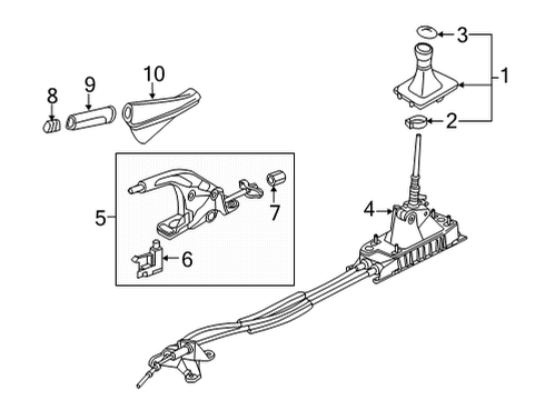 2020 Volkswagen Golf Center Console Diagram