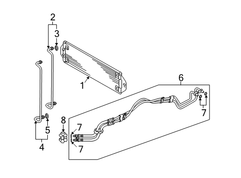 2009 Volkswagen Touareg Trans Oil Cooler