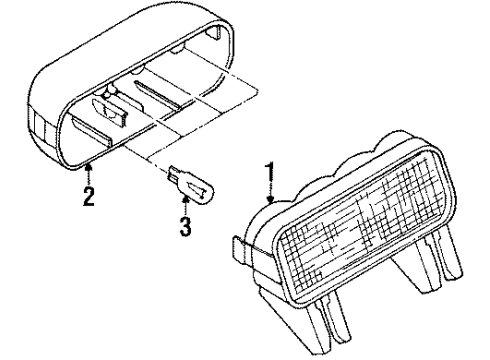 1997 Volkswagen Passat High Mount Lamps Diagram