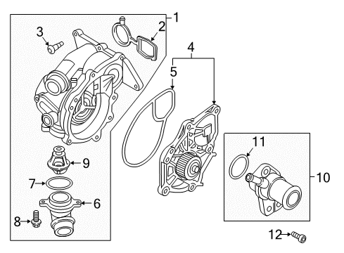 2014 Volkswagen Passat Water Pump Diagram