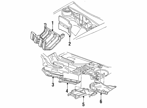 1998 Volkswagen Golf Covers & Shields Diagram