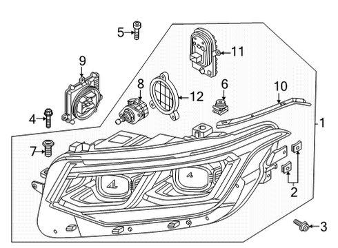 2023 Volkswagen Tiguan Headlamps Diagram