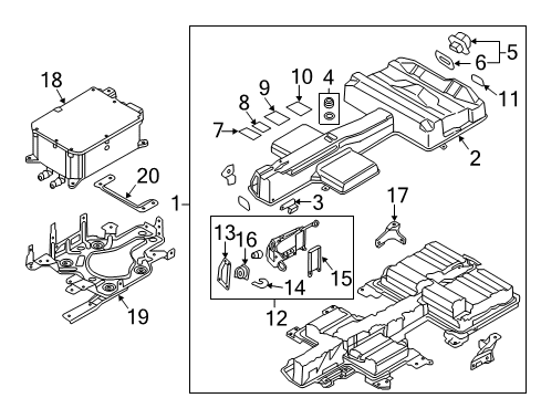 2018 Volkswagen e-Golf Battery Diagram for 5QE-915-597-BE