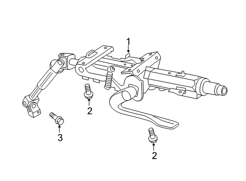 2017 Volkswagen Golf R Steering Column Assembly Diagram