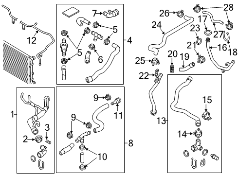 2013 Volkswagen Jetta Hoses, Lines & Pipes Diagram