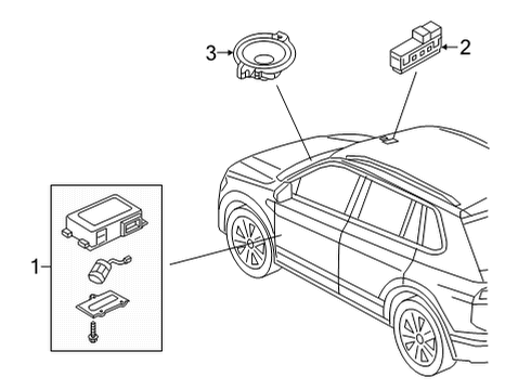 2025 Volkswagen Taos Electrical Components Diagram