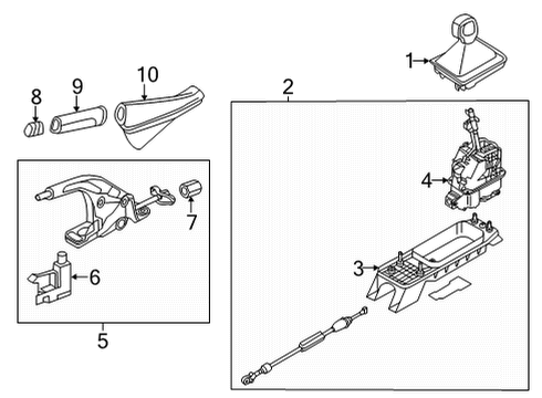 2021 Volkswagen Golf Gear Shift Control - AT