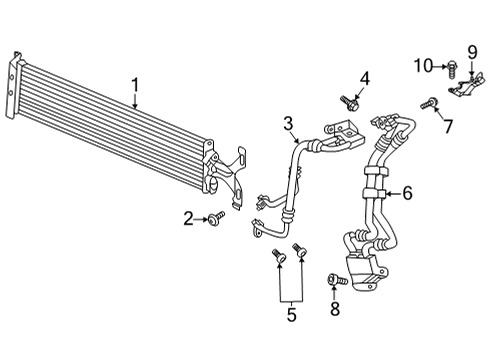 2023 Volkswagen Atlas Cross Sport Trans Oil Cooler Diagram