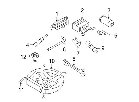 2012 Volkswagen Golf R Jack & Components