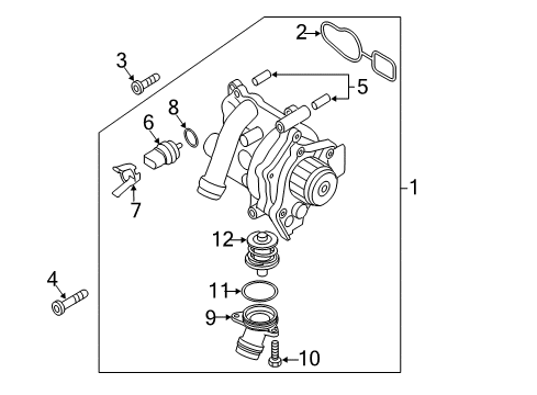 2013 Volkswagen Beetle Water Pump - Belts Diagram 4