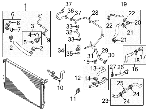 2014 Volkswagen Jetta Hoses, Lines & Pipes Diagram