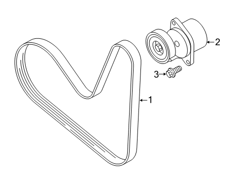 2014 Volkswagen Jetta Belts & Pulleys Diagram