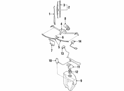 1997 Volkswagen Passat Wipers Diagram