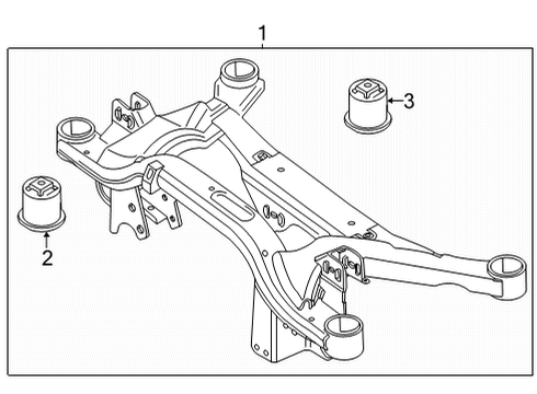2025 Volkswagen Taos Suspension Mounting - Rear Diagram