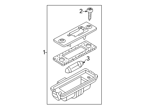 2001 Volkswagen Jetta License Lamps