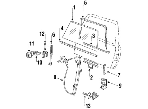 1985 Volkswagen Jetta Front Door Diagram