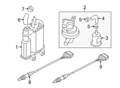 2014 Volkswagen CC Vapor Canister Diagram