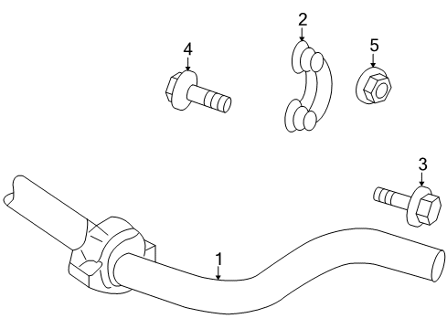 2004 Volkswagen Phaeton Stabilizer Bar & Components Diagram 2
