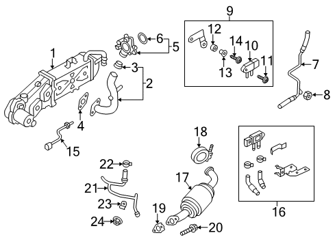 2013 Volkswagen Passat Emission Components Diagram