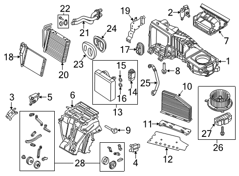 2018 Volkswagen Beetle HVAC Case Diagram