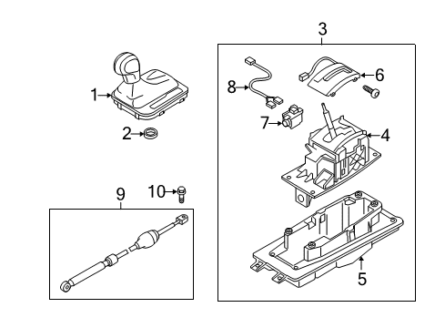 2011 Volkswagen Touareg Console Diagram