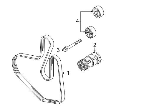 2012 Volkswagen Passat Belts & Pulleys Diagram