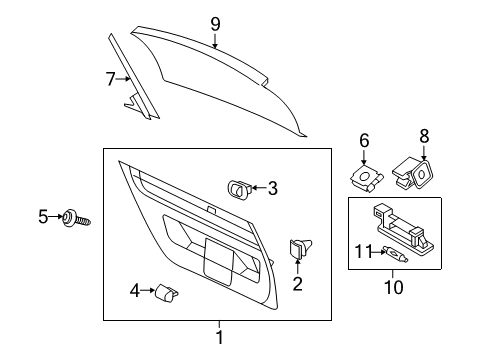 2019 Volkswagen Beetle Interior Trim - Lift Gate
