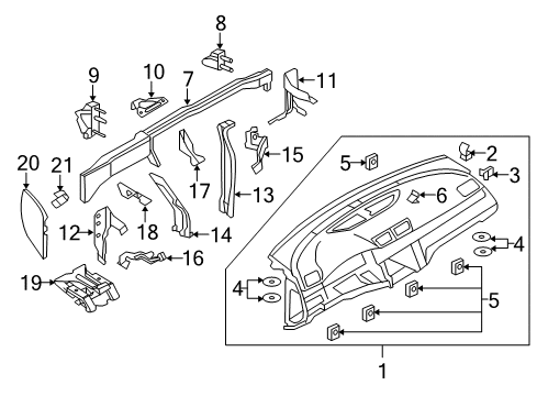2009 Volkswagen CC Instrument Panel Diagram