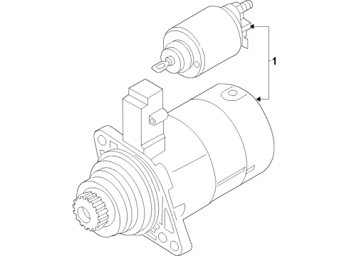 2019 Volkswagen Jetta Starter