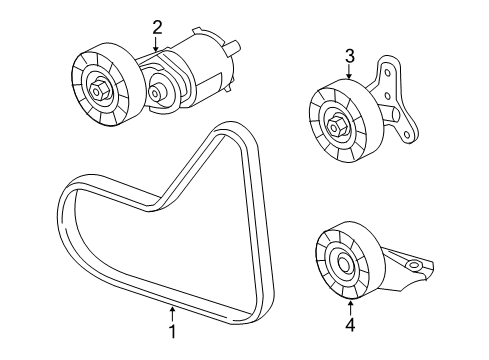 2006 Volkswagen Jetta Belts & Pulleys Diagram
