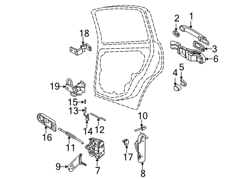2003 Volkswagen Passat Door Diagram