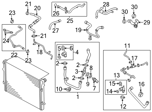 2012 Volkswagen Jetta Hoses, Lines & Pipes Diagram 6