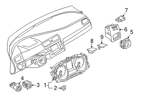 2016 Volkswagen e-Golf Switches Diagram