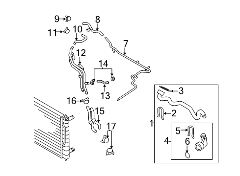 2014 Volkswagen CC Hoses, Lines & Pipes Diagram