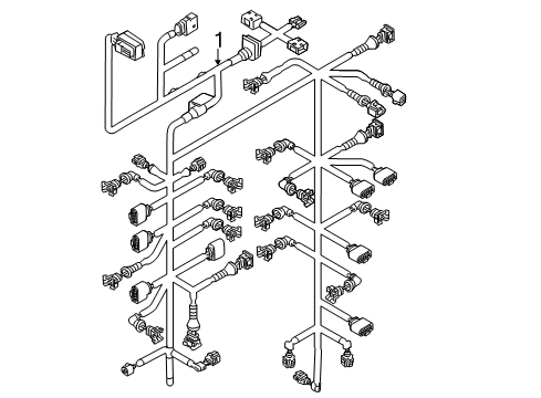 2004 Volkswagen Touareg Wiring Harness