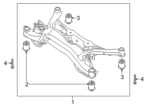 2020 Volkswagen Arteon Suspension Mounting - Rear Diagram