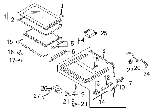 2013 Volkswagen Golf R Sunroof Diagram