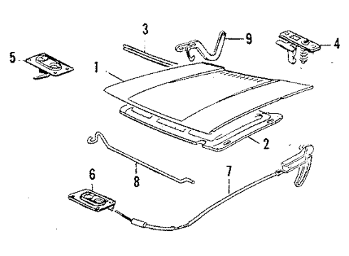 1984 Volkswagen Rabbit Hood & Components