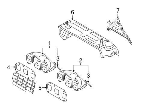 2009 Volkswagen CC Exhaust Manifold Diagram